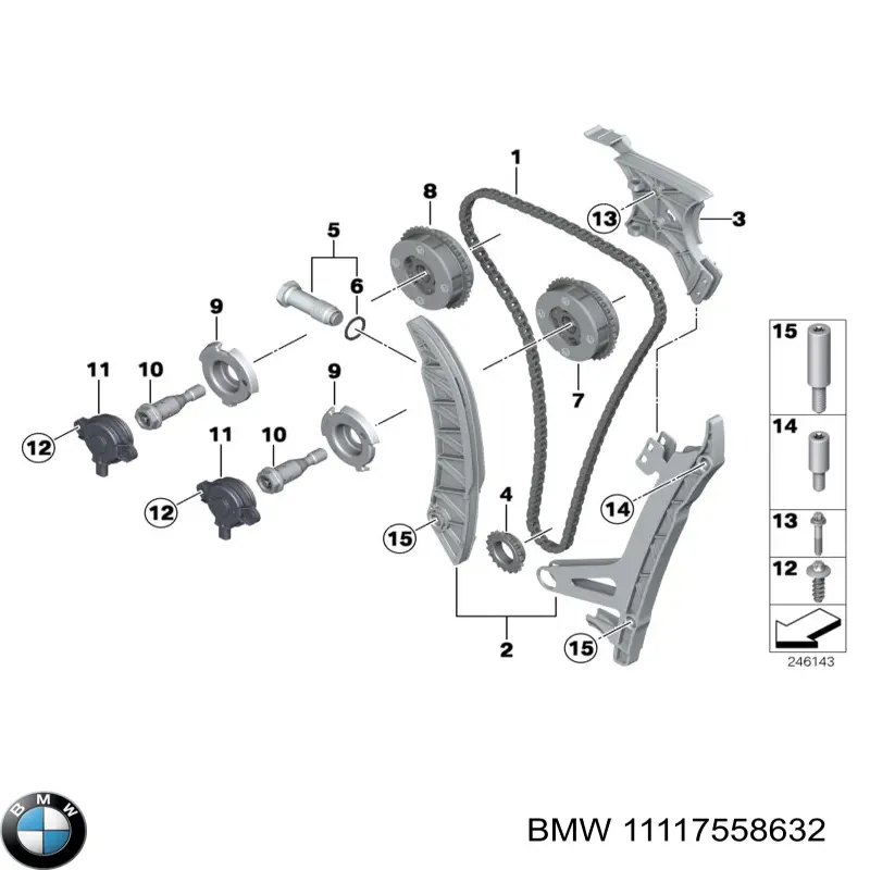 Tapa de cilindro BMW 11117558632 precio, desde 7,17 EUR