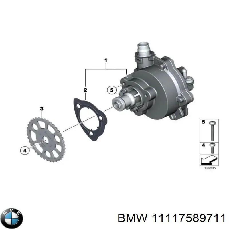Tornillo de culata BMW 11117589711