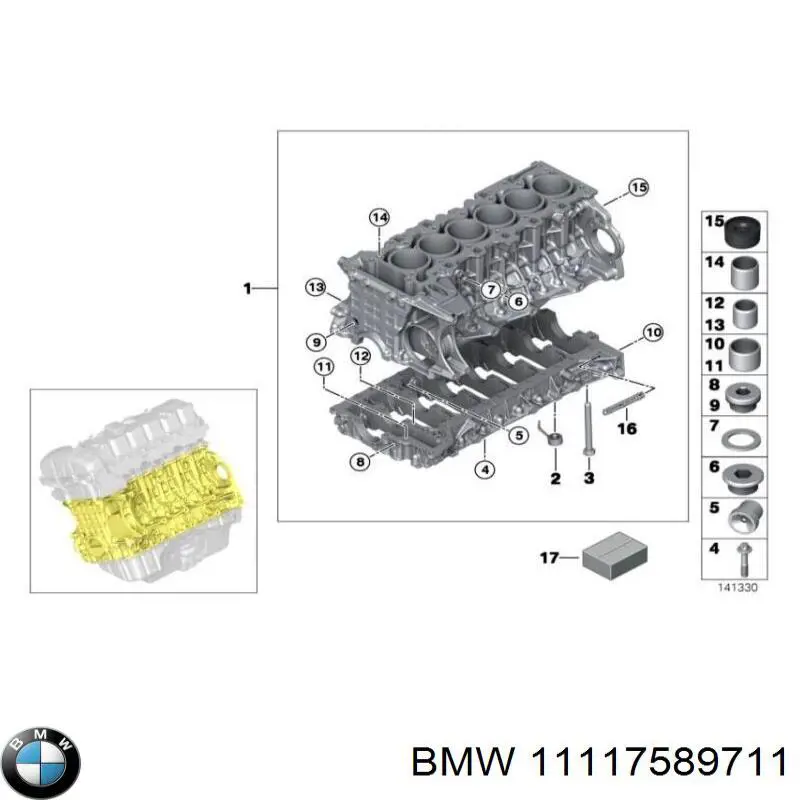 11117589711 BMW tornillo de culata