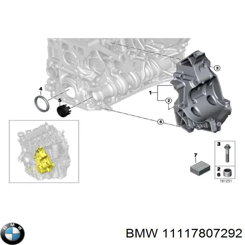 Comprar 11117807292 BMW Juego de juntas inferiores del motor