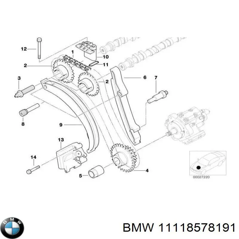 Tornillo culata 11118513335 BMW