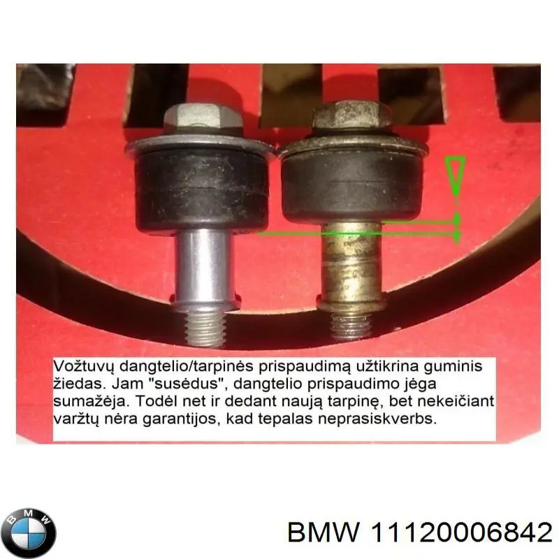 Comprar 11120006842 BMW Perno de tapa de válvula de culata