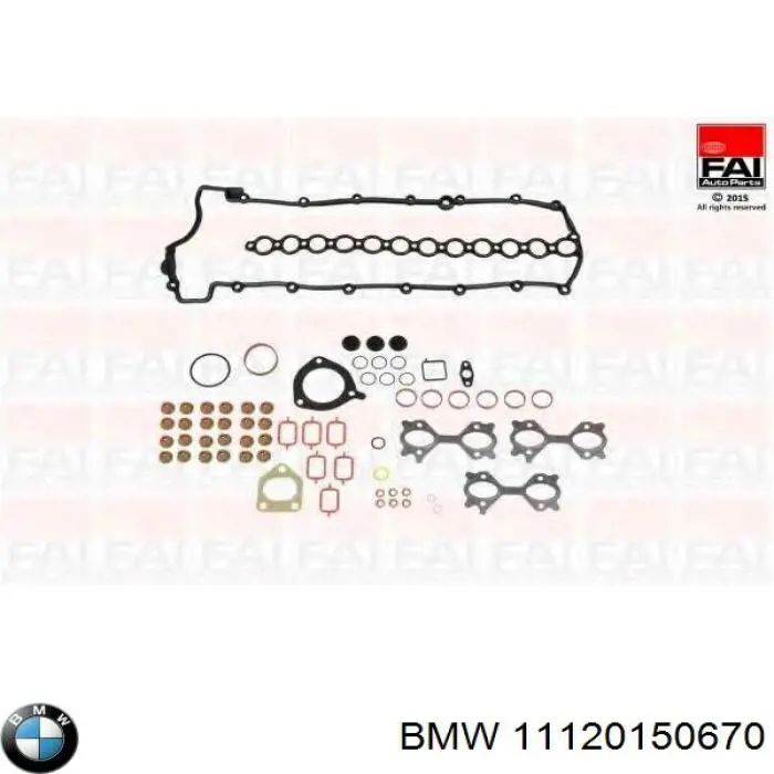Juego de juntas superiores de motor BMW 11120150670 precio, desde 109,33 EUR