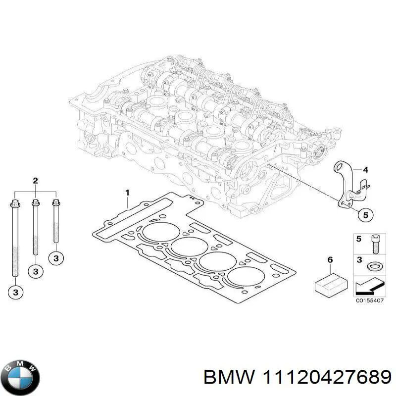 11120427689 BMW juego de juntas de motor, completo, superior