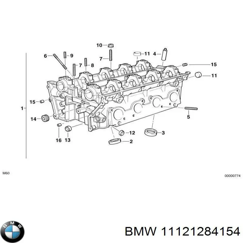 Retén, árbol de levas 11121284154 BMW