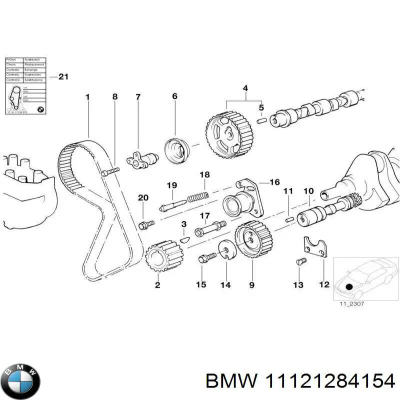 Retén del árbol de levas BMW 11121284154 precio, desde 5,10 EUR