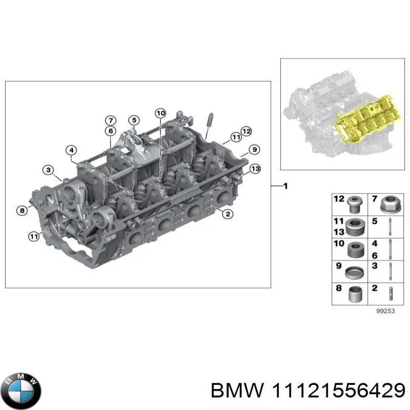 11121556429 BMW culata