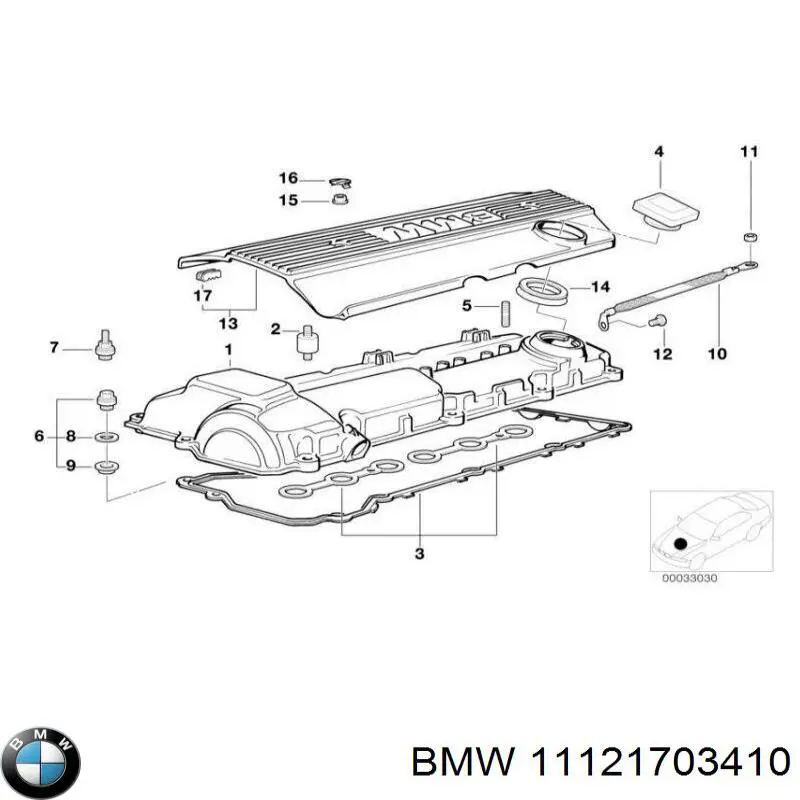 Anillo de sellado de la boca de llenado de aceite BMW 11121703410 precio, desde 16,76 EUR