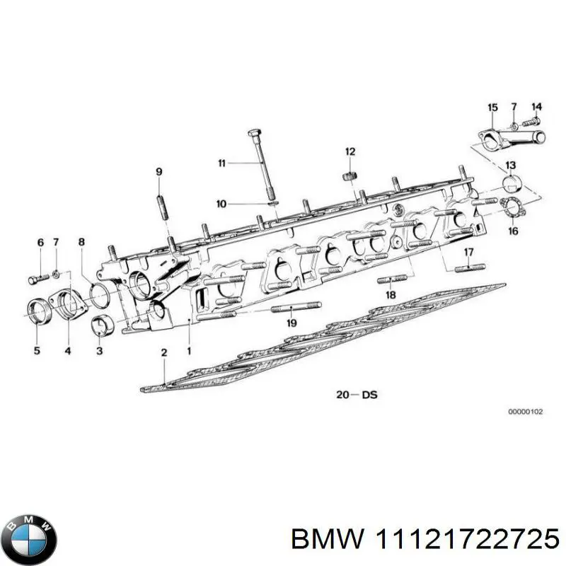 11121722725 BMW junta de culata