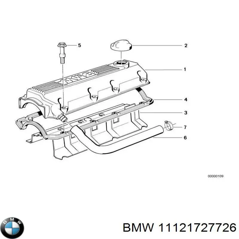 11121727726 BMW junta de la tapa de válvulas del motor