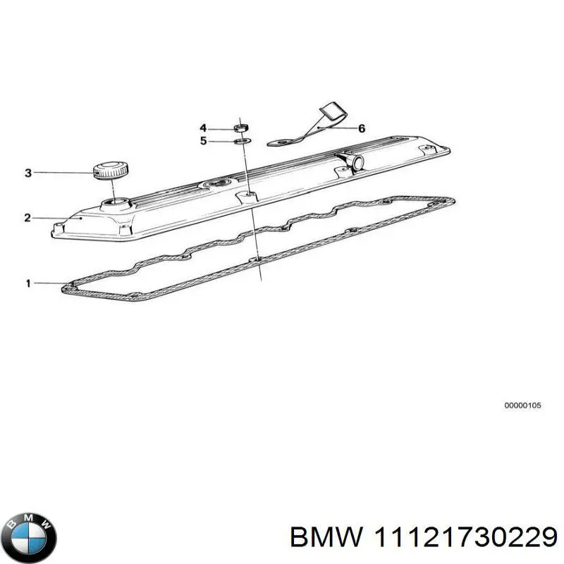 11121730229 BMW junta de la tapa de válvulas del motor