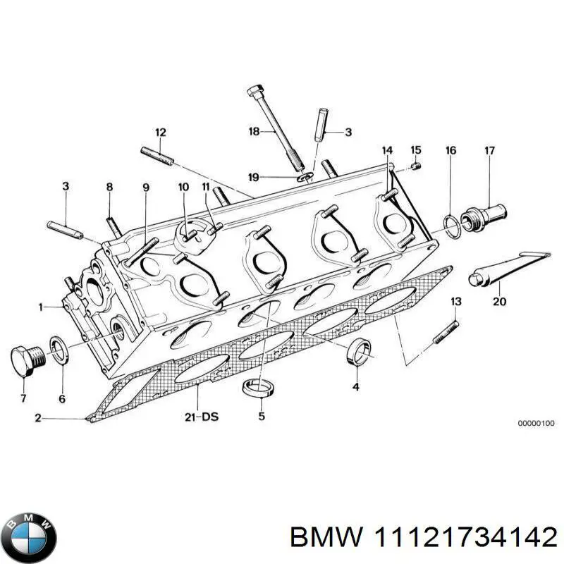 11121287381 BMW juego de juntas de motor, completo, superior