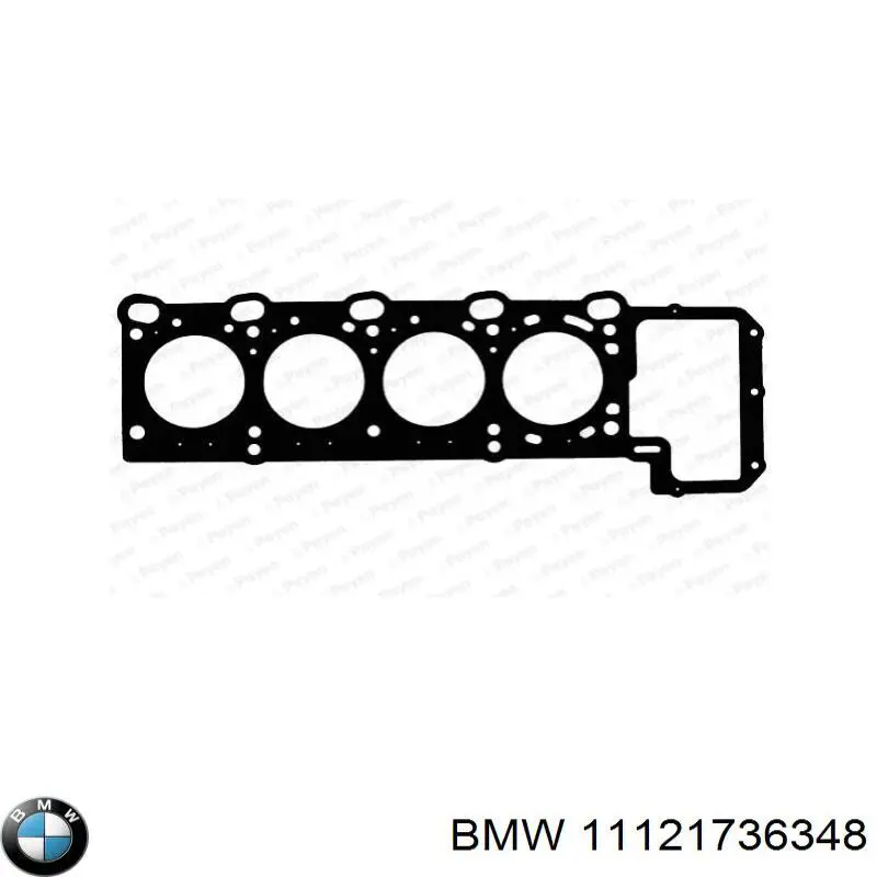 11121736348 BMW junta de culata derecha