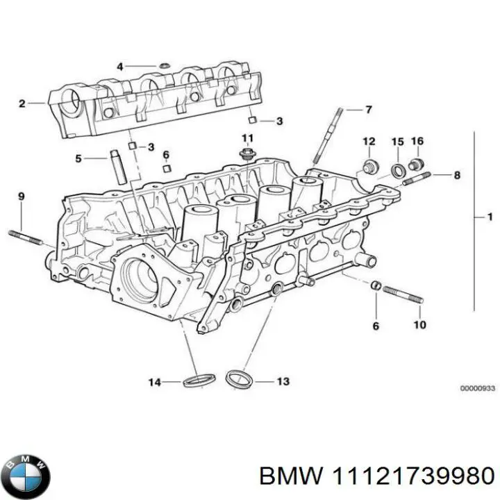 11121739980 BMW culata