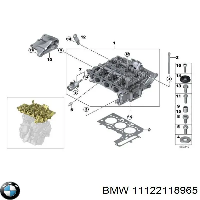 Cabeza del motor para BMW X2  F39