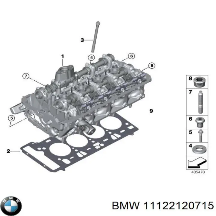 11122120715 BMW Cabeza del motor