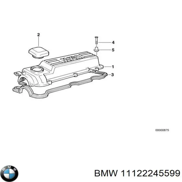 11122245599 BMW junta de la tapa de válvulas del motor