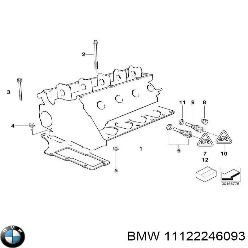 11122246093 BMW junta de culata