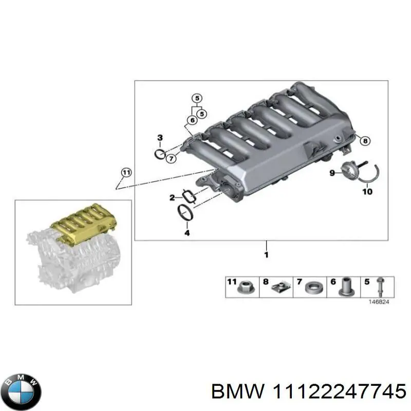 Junta de brida del sistema de refrigeración BMW 11122247745 precio, desde 5,04 EUR