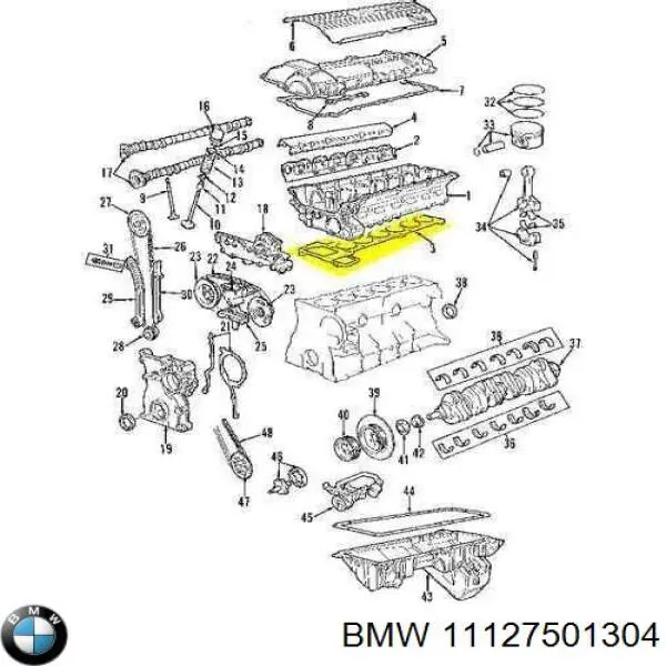 11127501304 BMW junta de culata