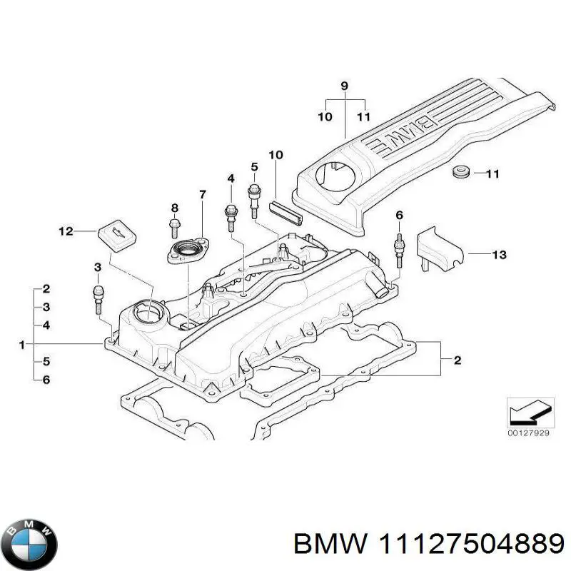 Tapa del motor decorativa para BMW 1 (E81, E87)