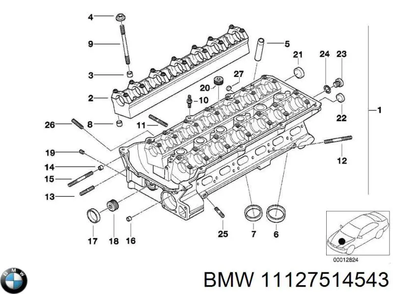 11127514543 BMW culata