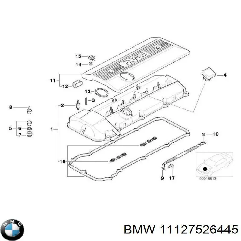Cubierta decorativa del motor BMW 11127526445 precio, desde 76,96 EUR