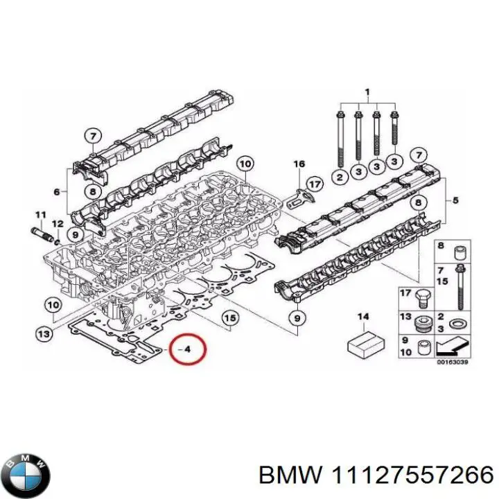 Junta de culata 11127557266 BMW