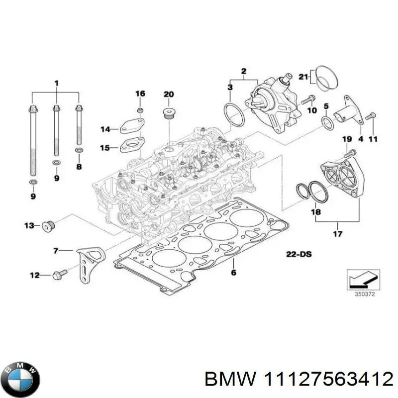 11127563412 BMW junta de culata