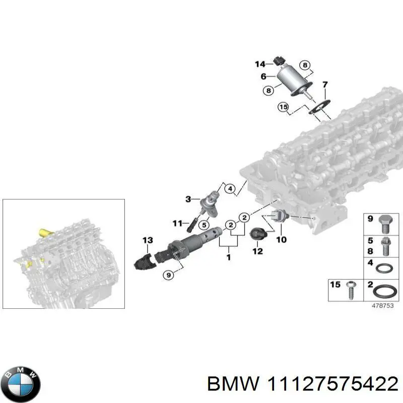 11127575422 BMW soporte alternador