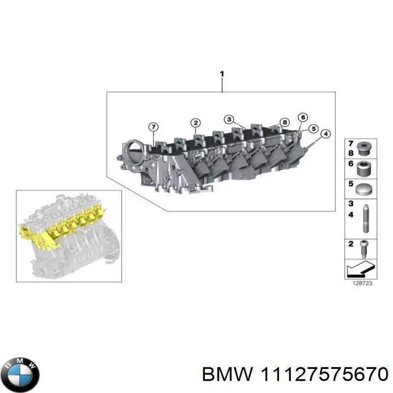 Cabeza de cilindro BMW 11127575670 precio, desde 1028,02 EUR