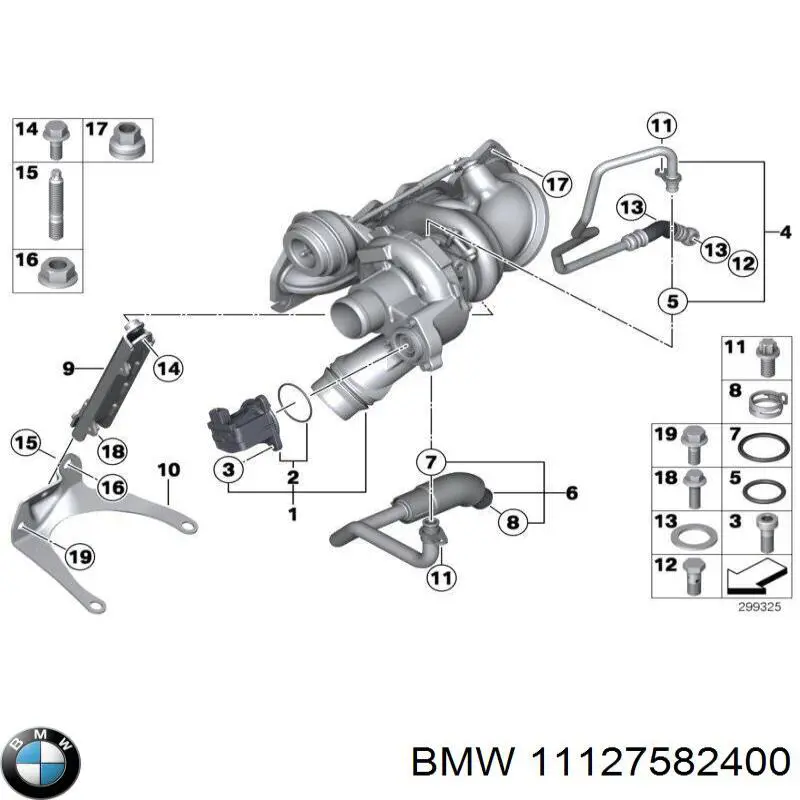 11127582400 BMW junta de la tapa de válvulas del motor