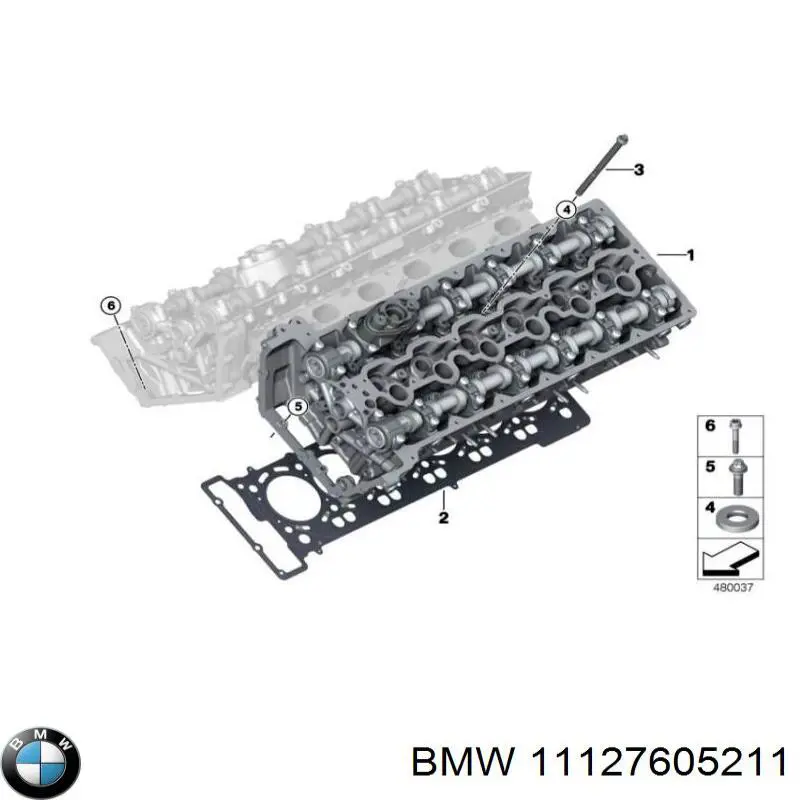 11127605211 BMW junta, tapa de tubo de llenado de aceite