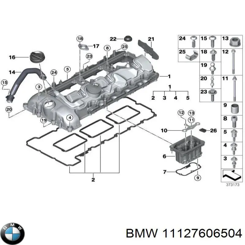 11127606504 BMW manguito de eje central de transmision