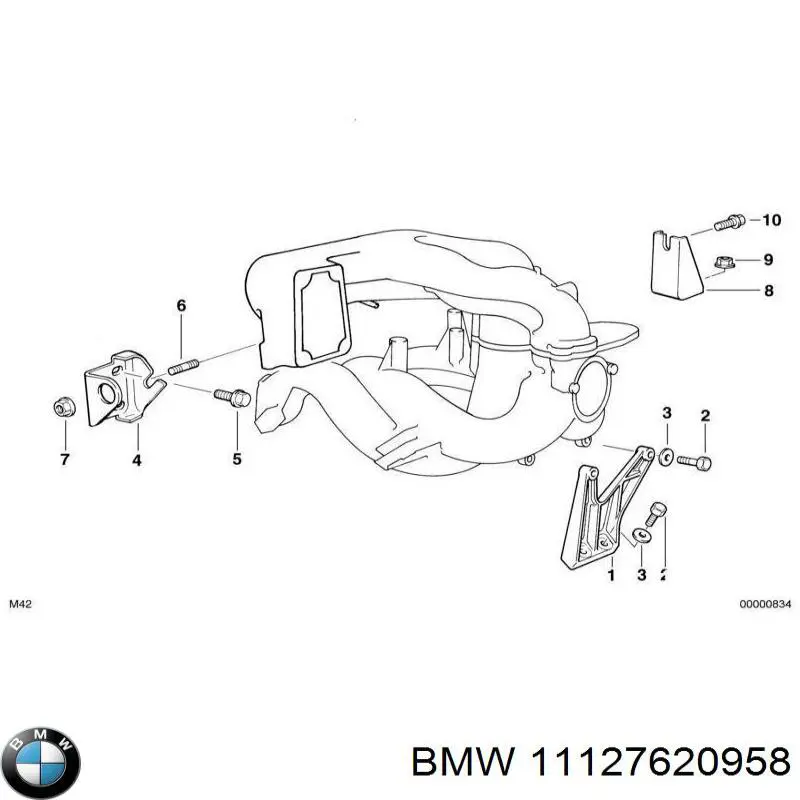 Arandela superior del inyector 11127620958 BMW
