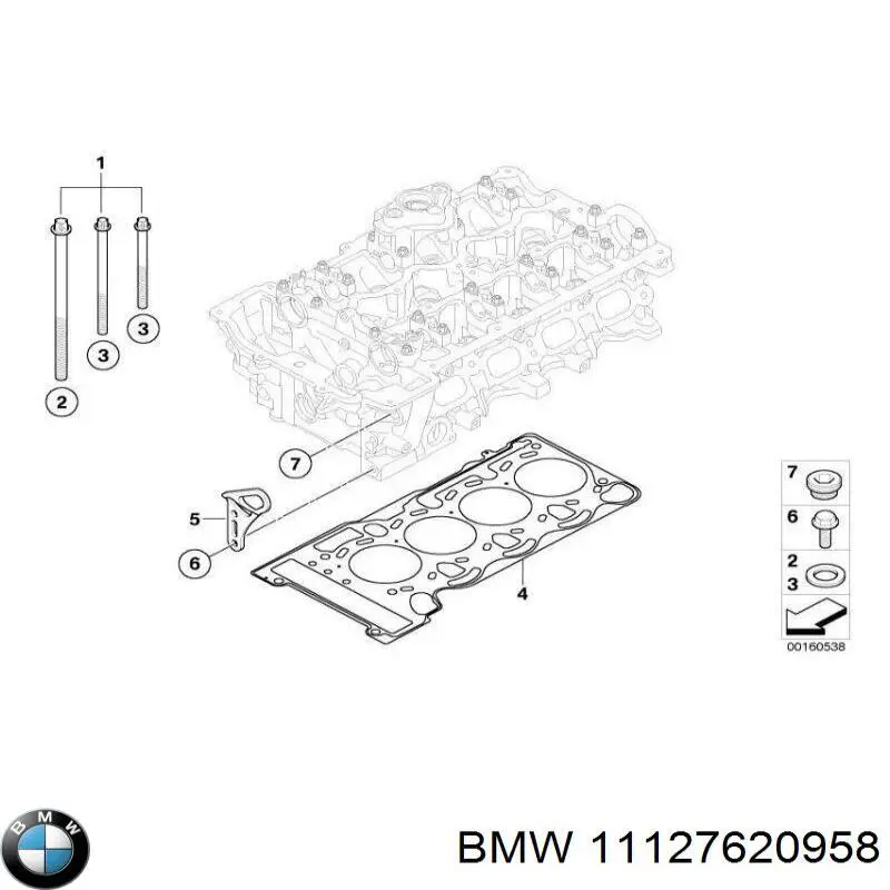 Comprar 11127620958 BMW Arandela superior del inyector
