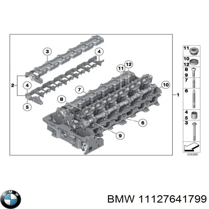 11127641799 BMW tornillo de culata