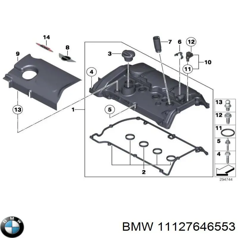 Tapa de la válvula BMW 11127646553 precio, desde 112,21 EUR