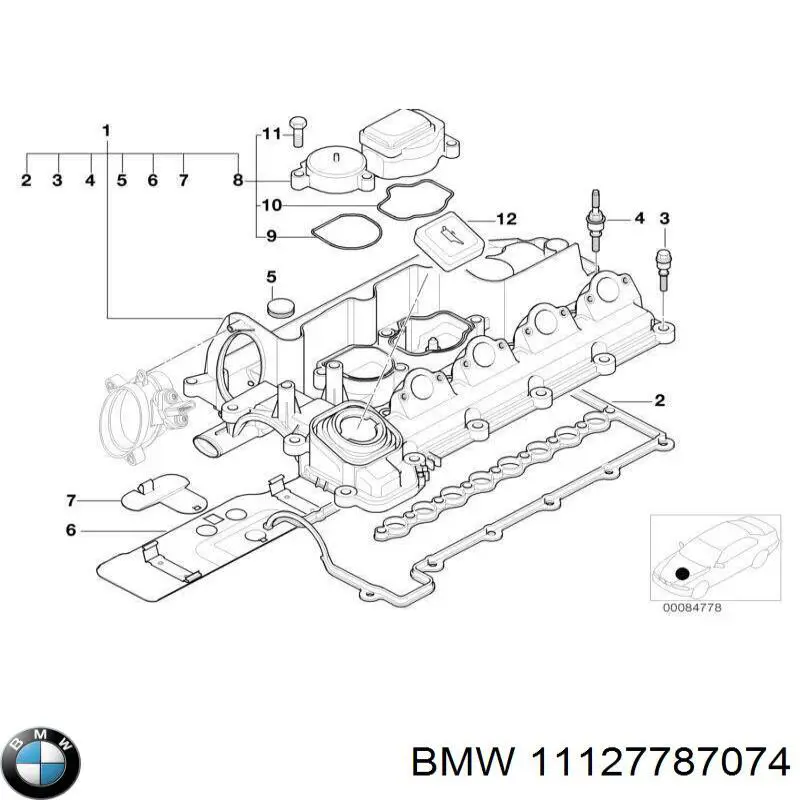 Junta tapa válvula BMW 11127787074 precio, desde 15,84 EUR