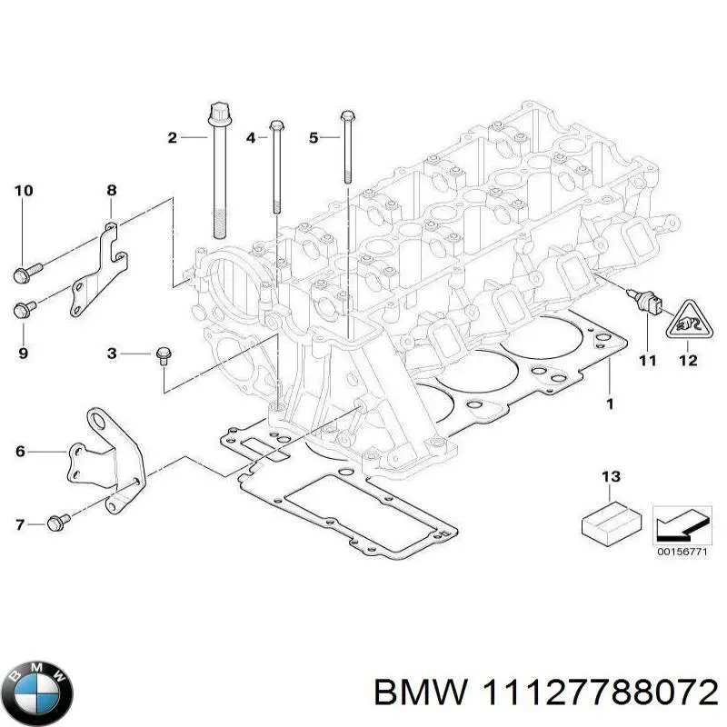 11127788072 BMW juego de juntas de motor, completo, superior
