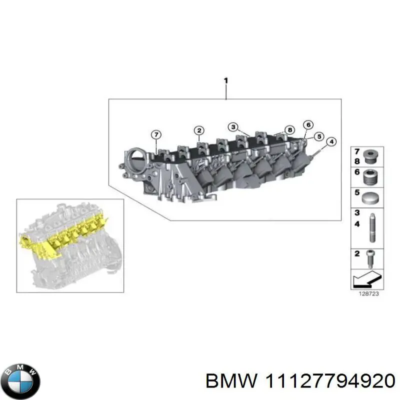 Cabeza de cilindro BMW 11127794920 precio, desde 345,58 EUR