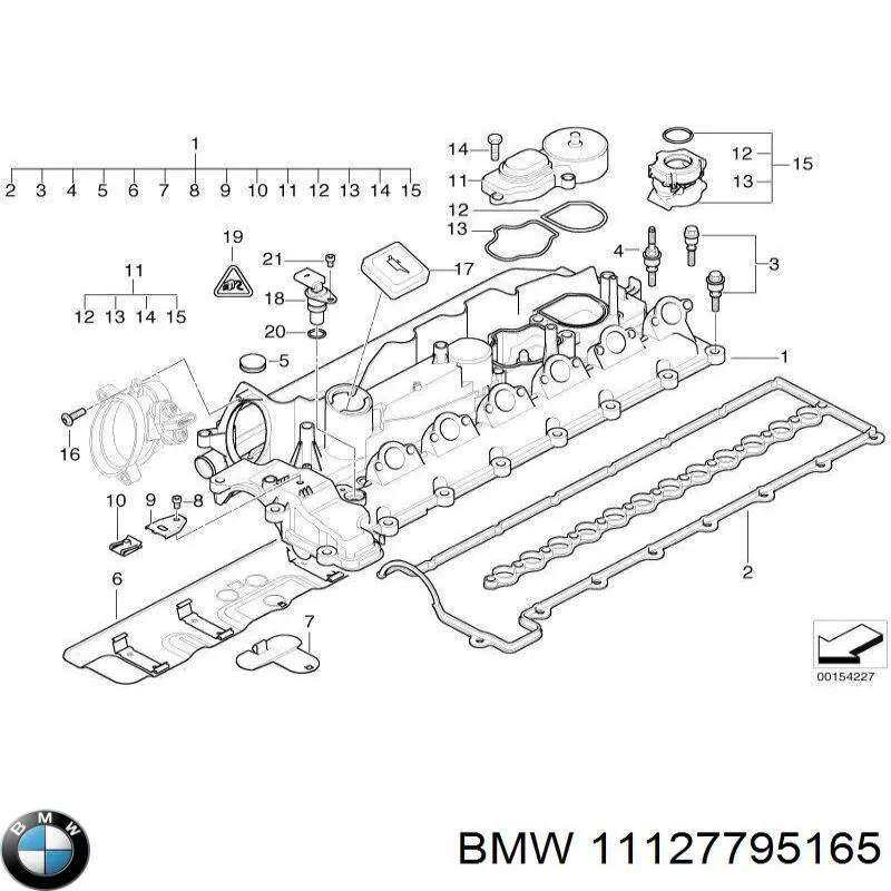 11127790823 BMW tapa de culata