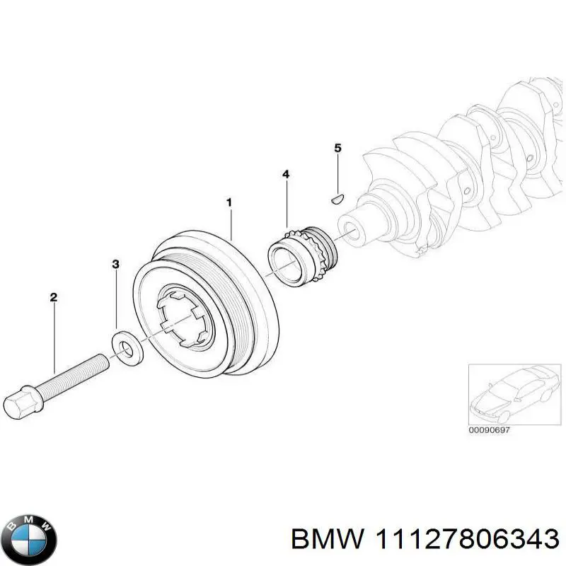 Tapón del cárter de aceite BMW 11127806343 precio, desde 6,90 EUR