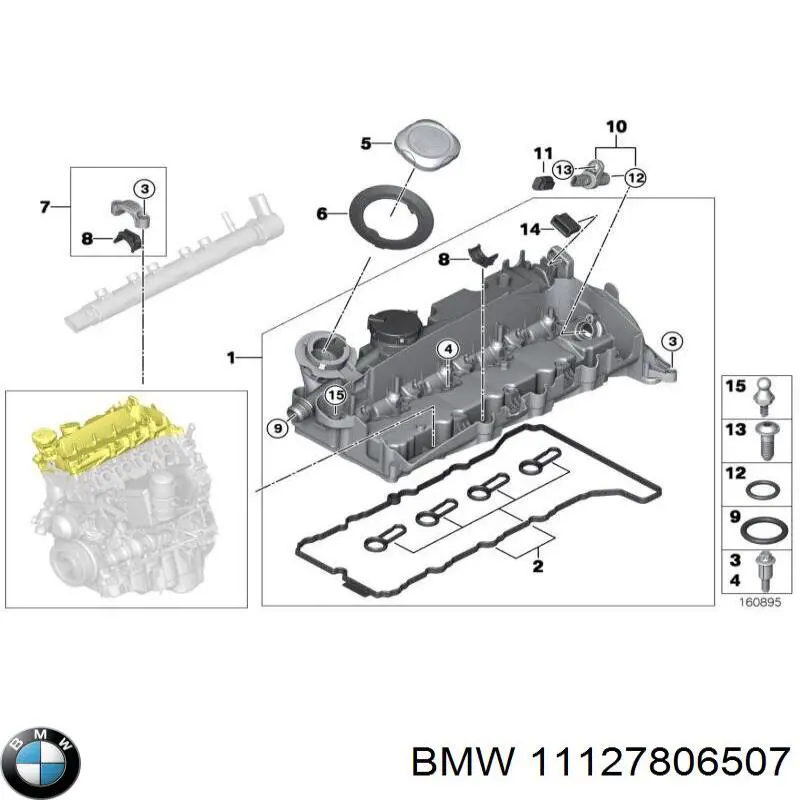 Junta tapa válvula BMW 11127806507 precio, desde 3,10 EUR