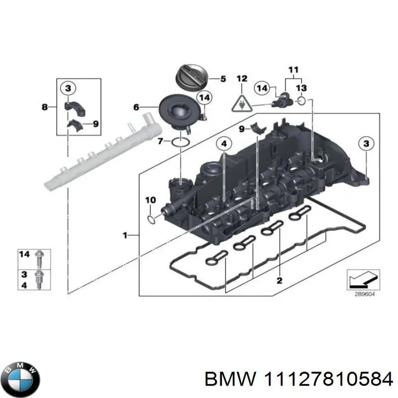 Comprar 11127810584 BMW Tapa de balancines