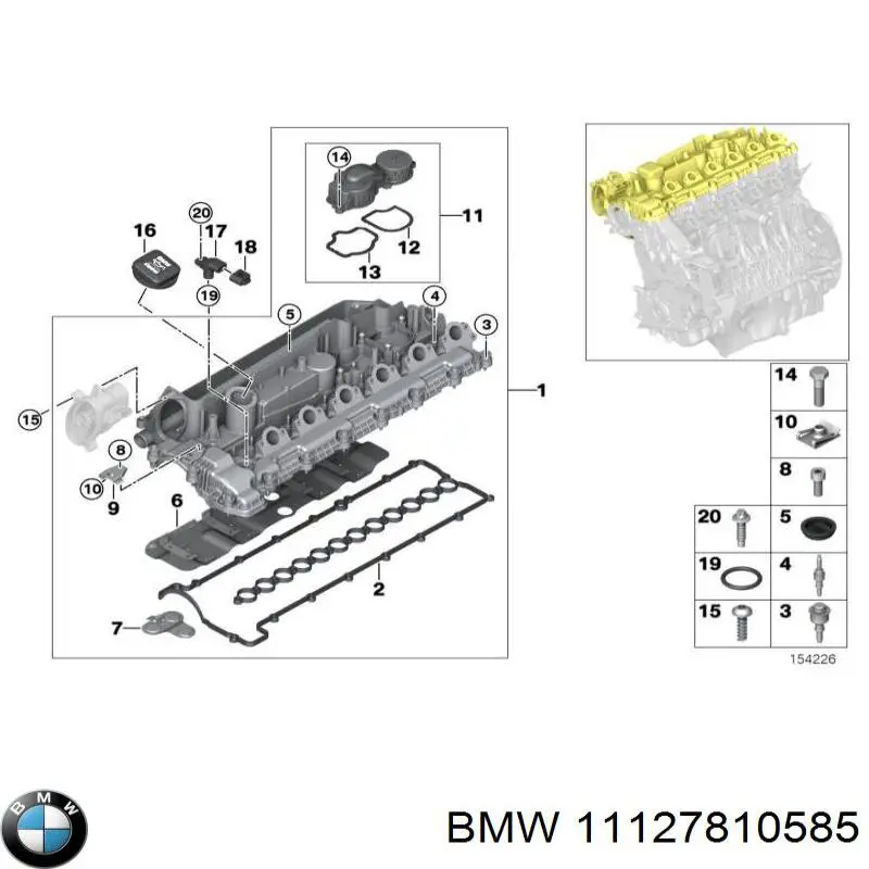 BMW 11127810585 precio, desde 31,96 EUR