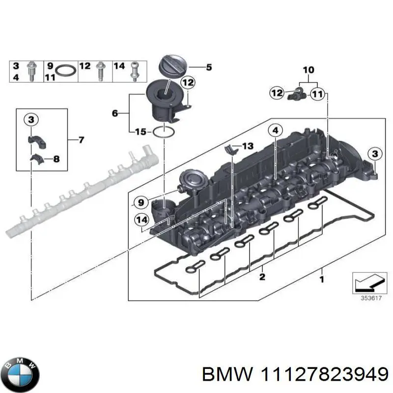 Junta de tapa del tubo de llenado de aceite BMW 11127823949 precio, desde 10,57 EUR