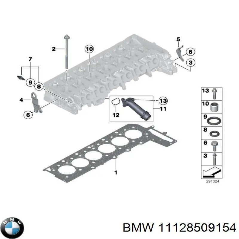 11128509154 BMW junta de culata