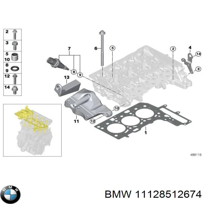 Juego tornillos culata BMW 11128512674 precio, desde 43,42 EUR