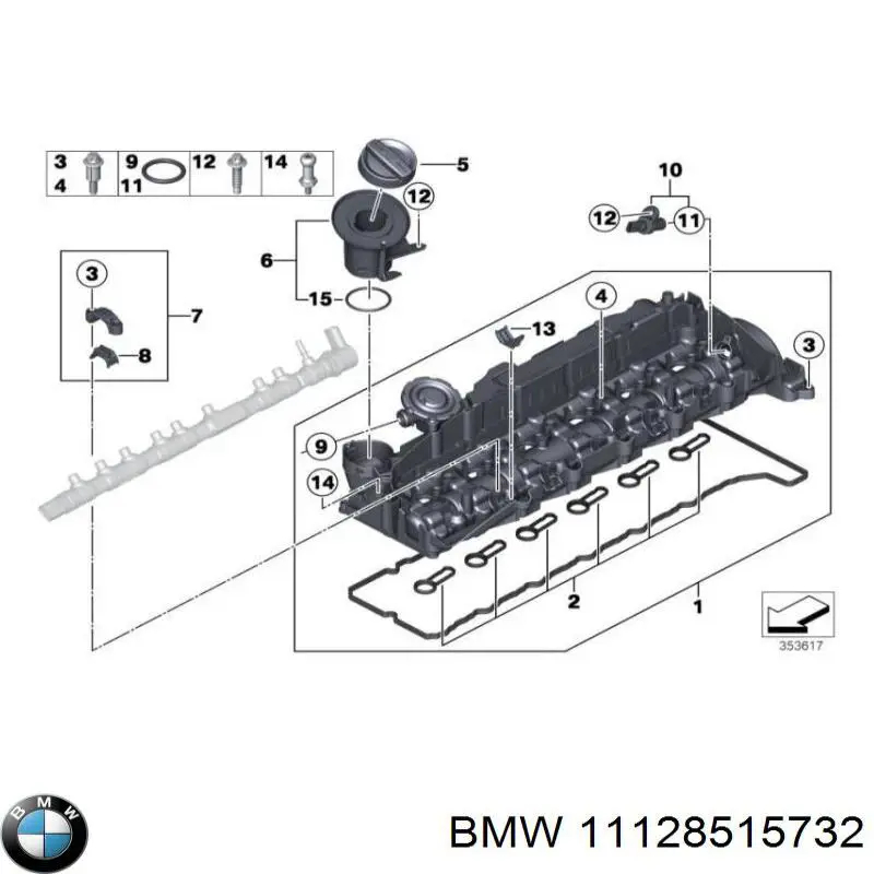 Comprar 11128515732 BMW Juego de juntas de tapa de balancines